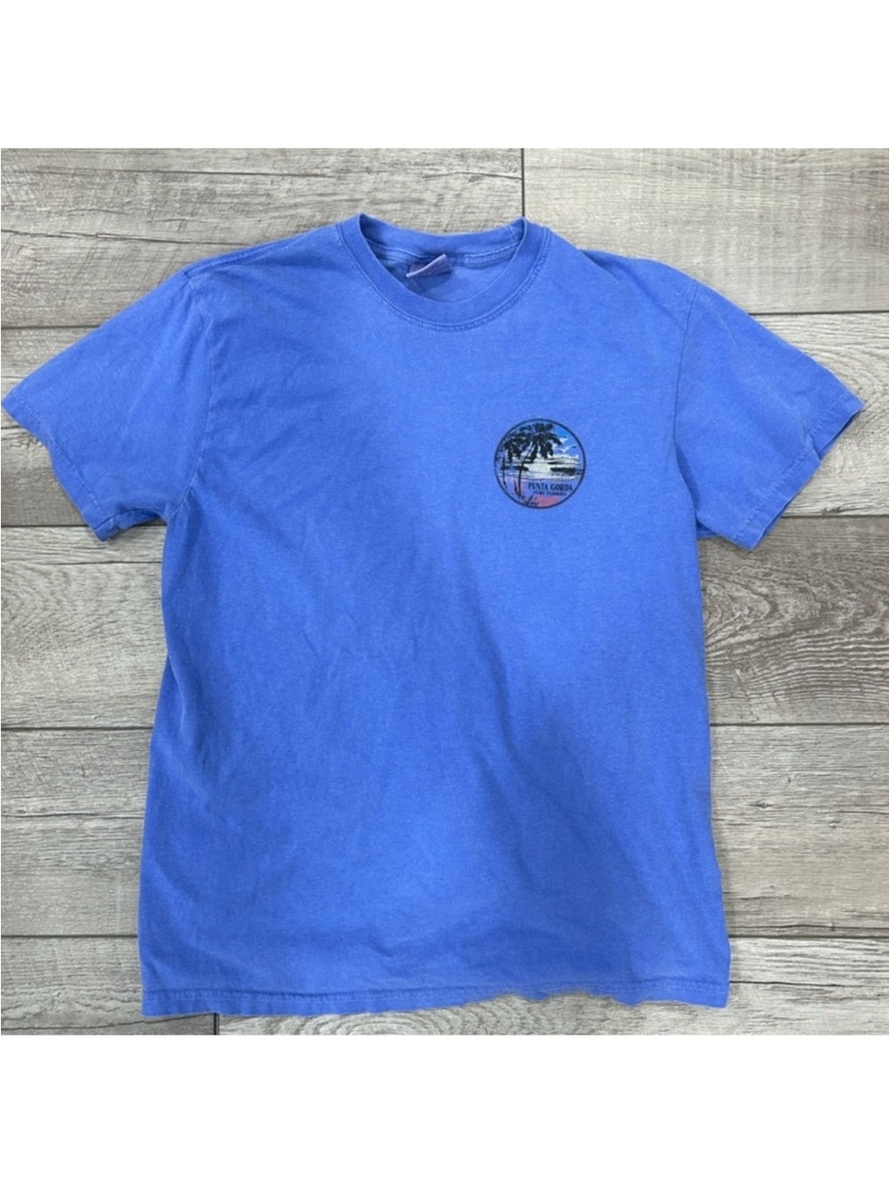Comfort Colors Punta Gorda Blue Short Sleeve Graphic T-Shirt